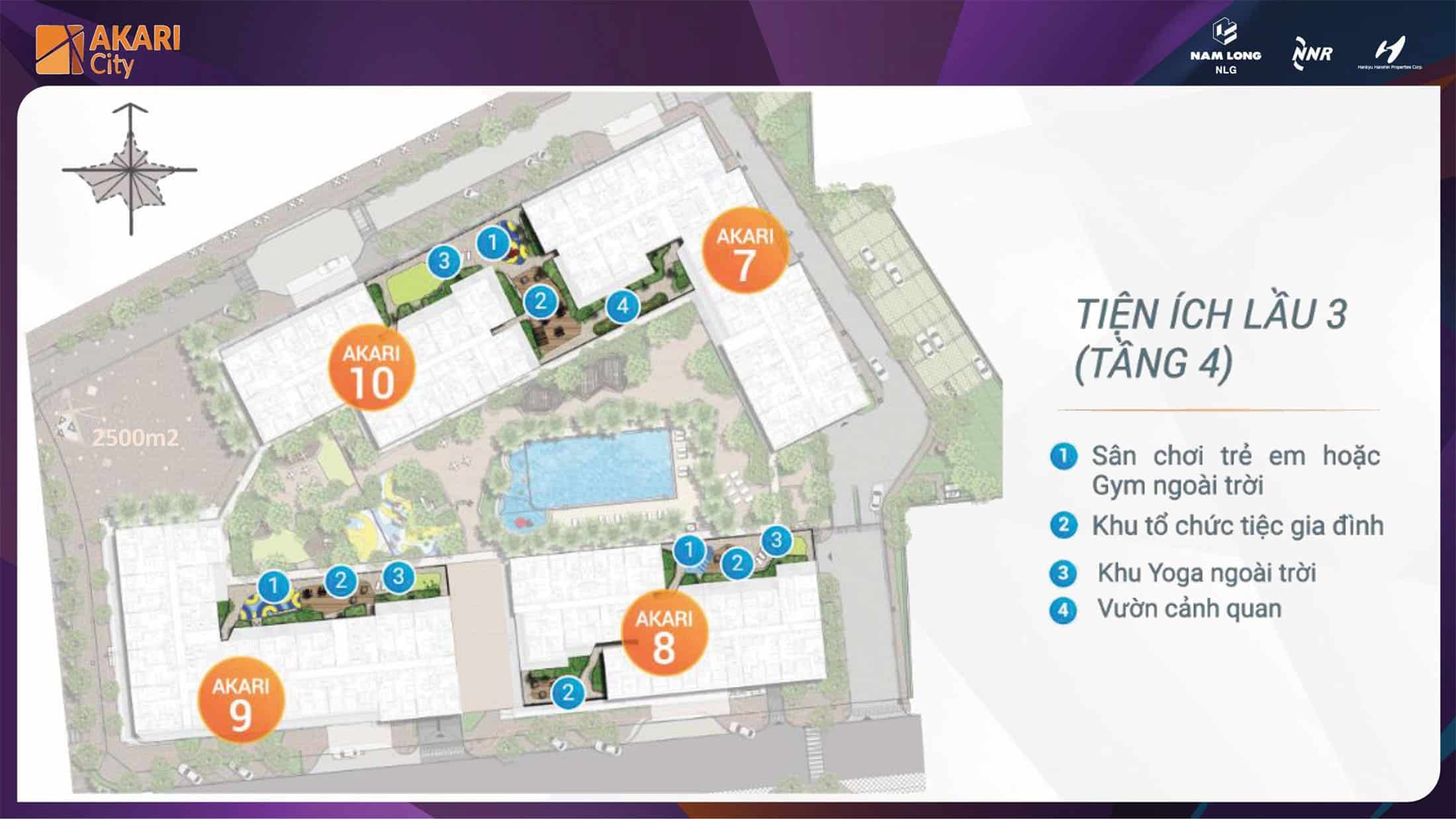 Mat-bang-tien-ich-Tang-4-tai-du-an-Akari-City-Vo-Van-Kiet-Binh-Tan sơ đồ tiện ích căn hộ akari city tầng 4