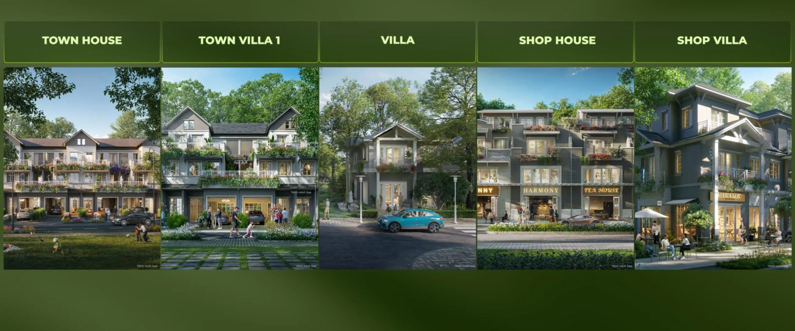 Eco Retreat 5 5 dòng sản phẩm chính tại eco retreat mở bán giai đoạn 1