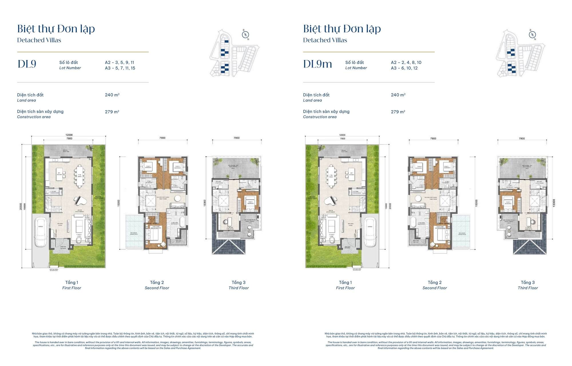 layout villa đơn lập