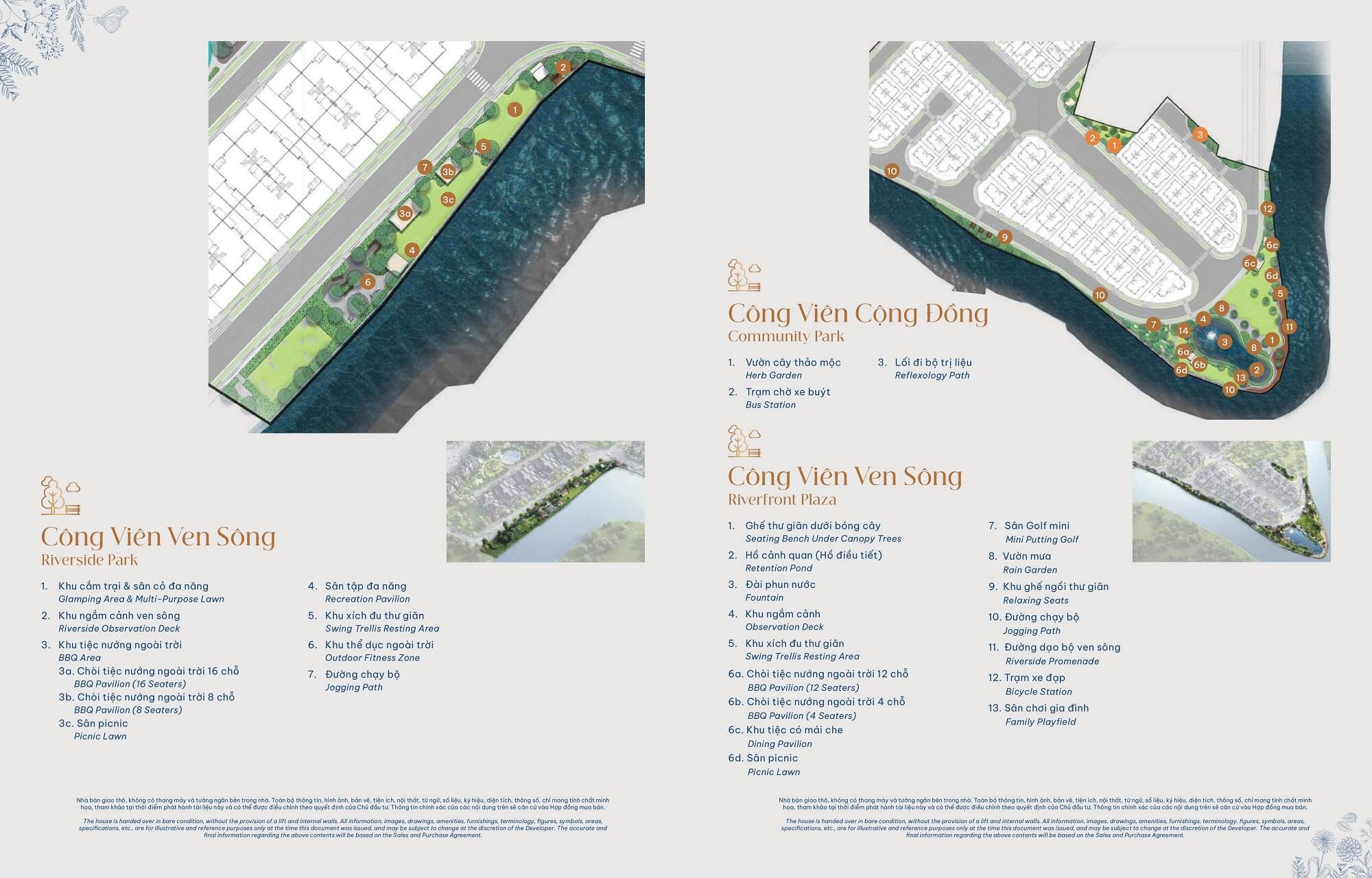 sơ đồ tiện ích nội khu