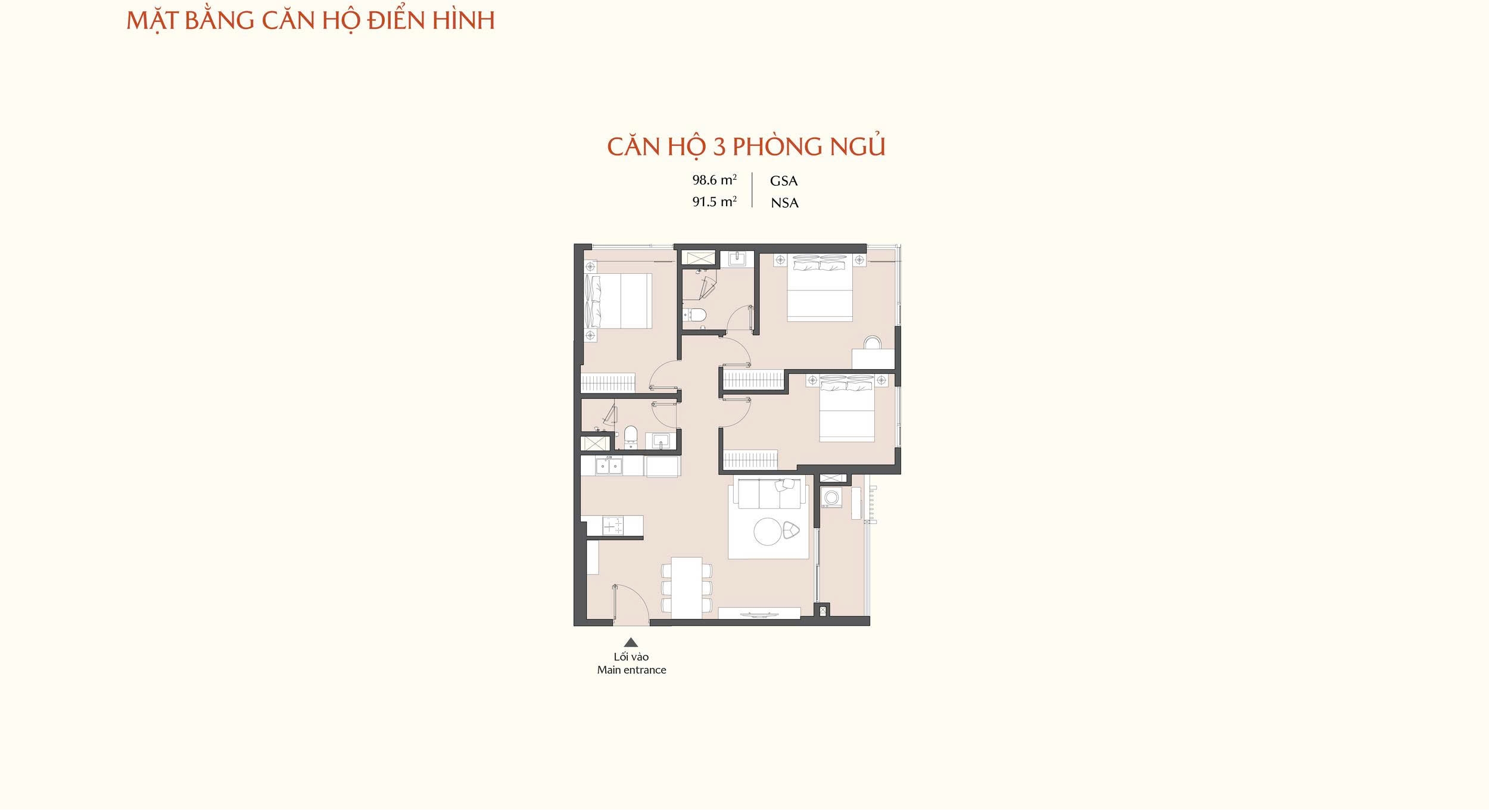 Masteri Park Place - The Global City 7 căn hộ 3 phòng ngủ