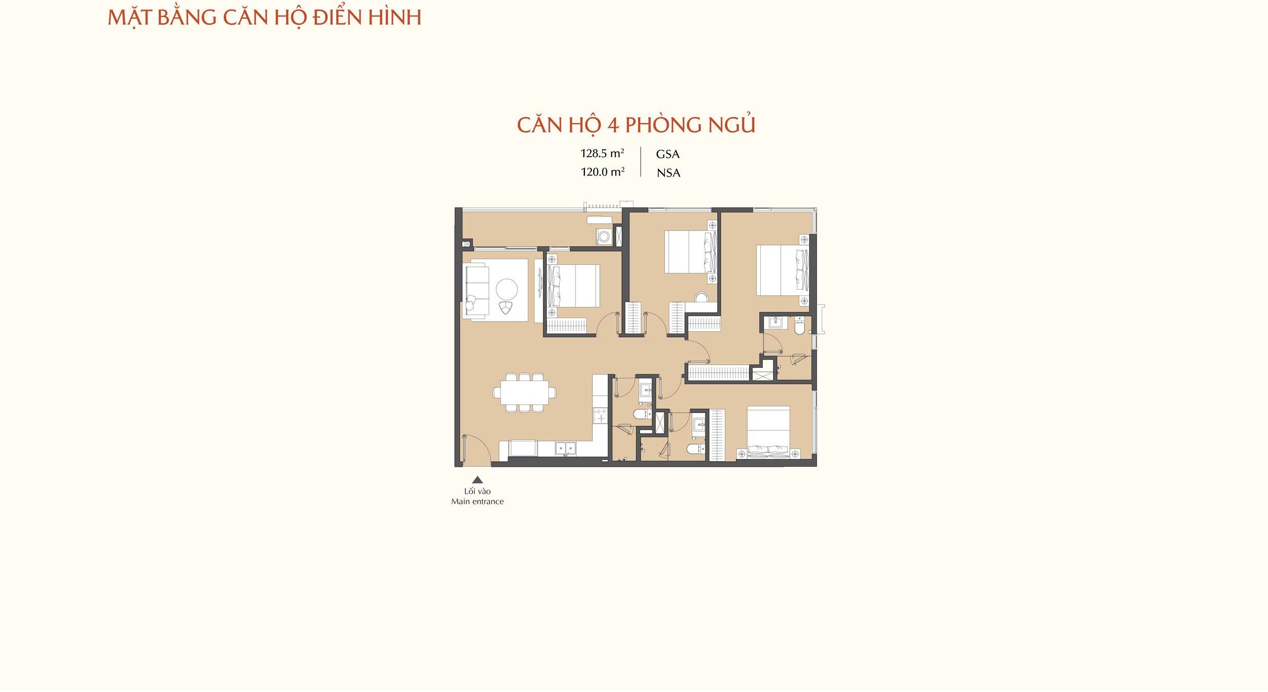 Masteri Park Place - The Global City 8 căn hộ 4 phòng ngủ