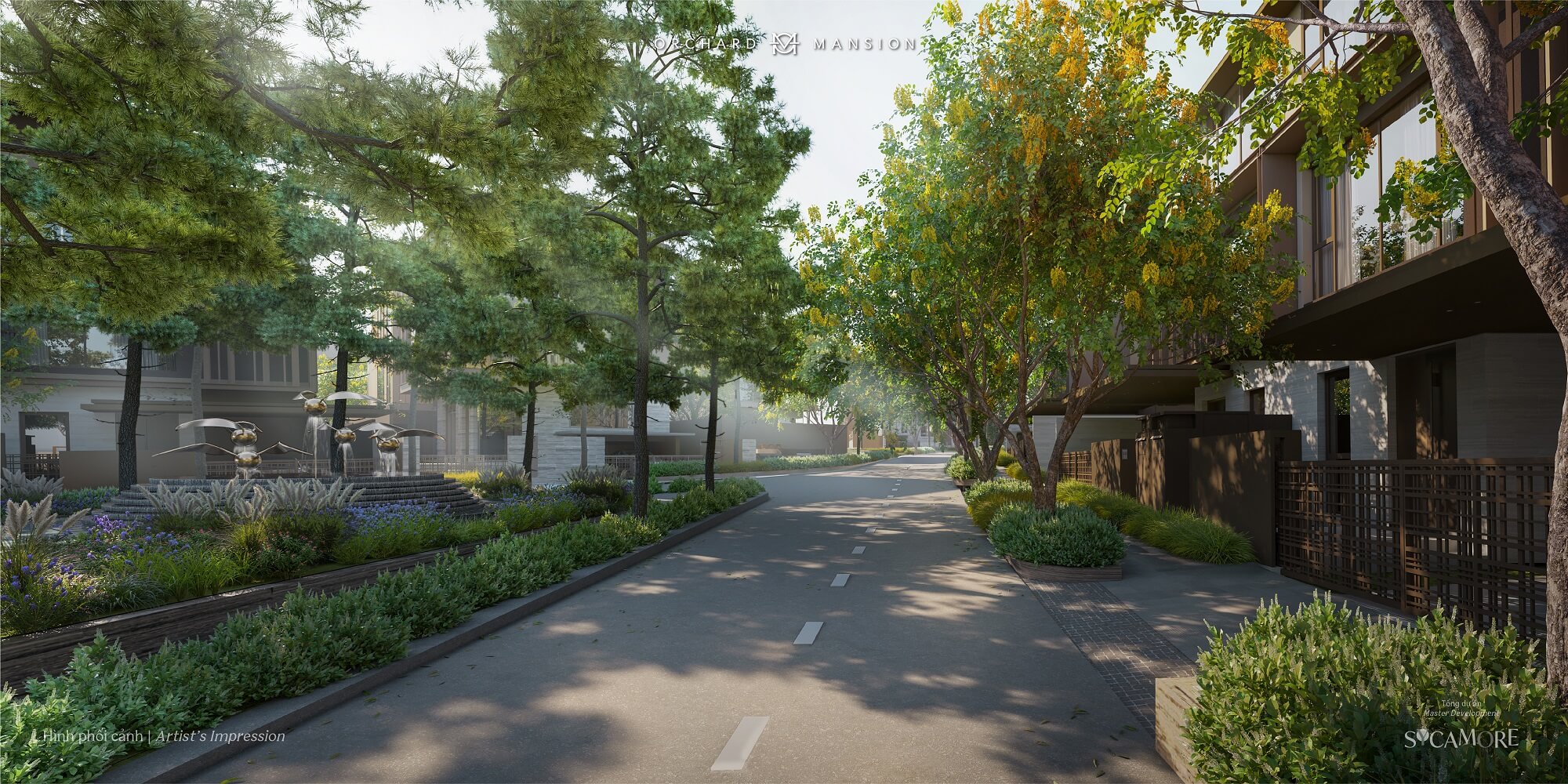 Orchard Mansion 15 đường nội khu