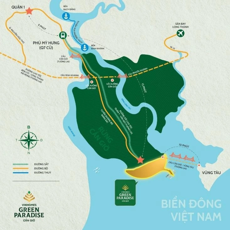 Vinhomes Green Paradise: Động lực mới đưa Cần Giờ vươn tầm trung tâm du lịch sinh thái quốc tế 2 vị trí vinhomes cần giờ