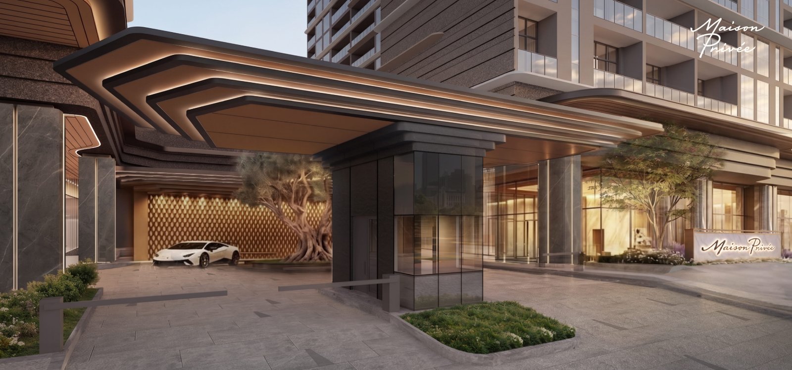 Garage siêu xe độc bản tại dự án căn hộ cao cấp Maison Privée Hà Nội.