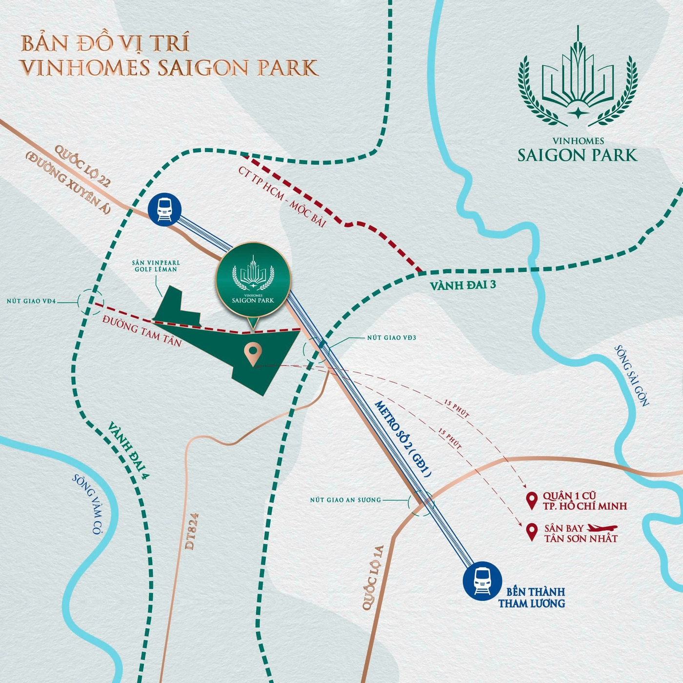 Sơ đồ vị trí Vinhomes SaiGon Park