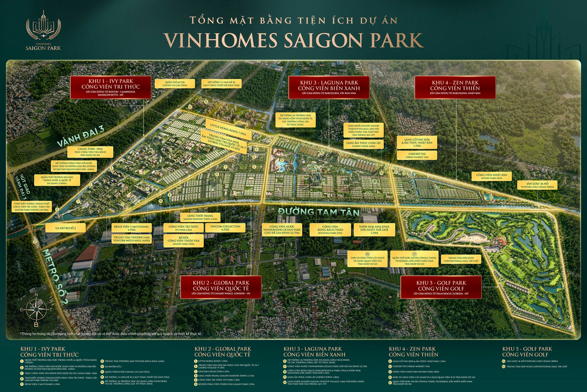 Tổng mặt bằng Vinhomes SaiGon Park