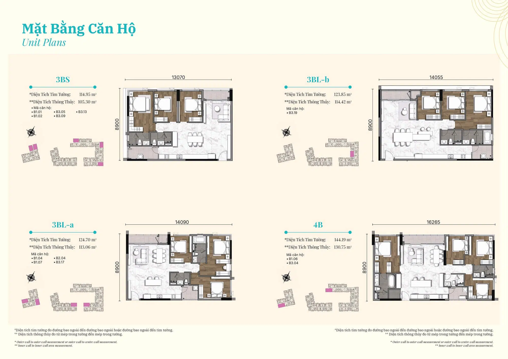 layout căn hộ gladia